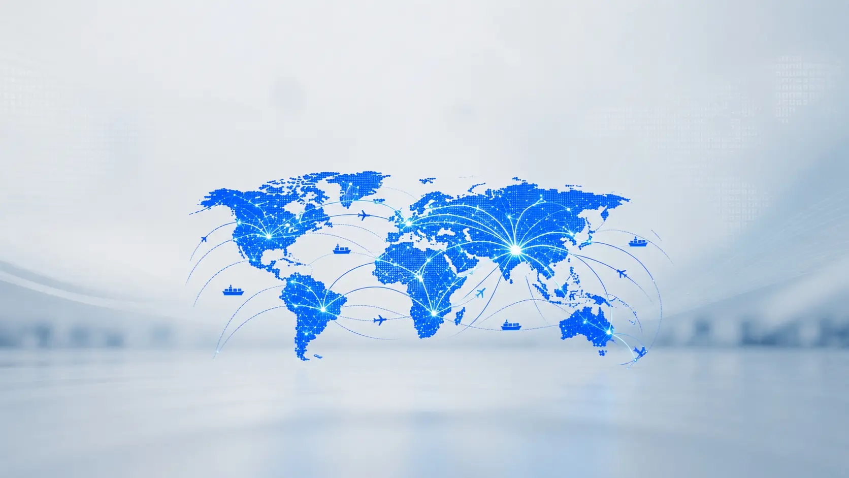 Global Air Transit Network Map
