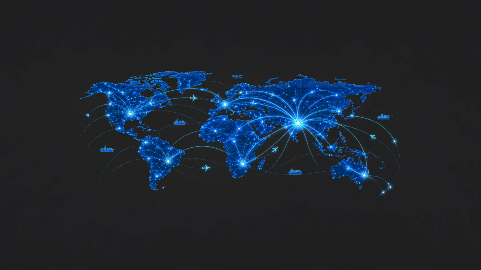 Global Air Transit Network Map